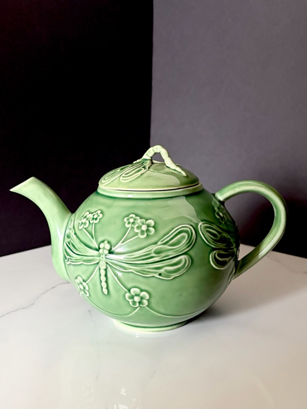 Dragonfly Teapot - For World Market by Bordallo Pinheiro